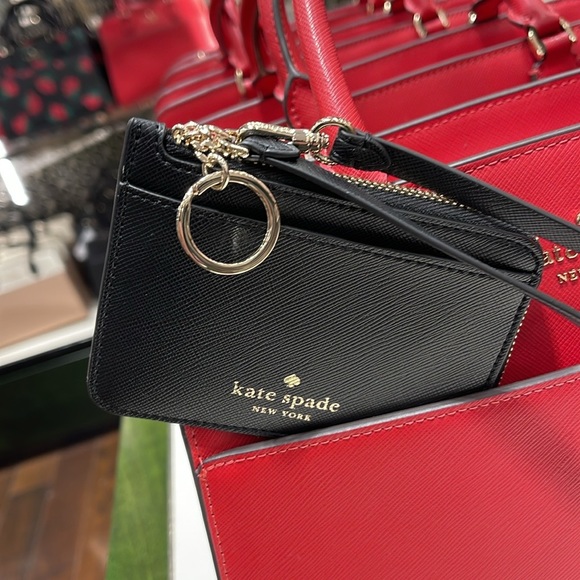 Kate Spade Schuyler Small Card Holder Wristlet
Black 
NWT - Picture 9 of 16